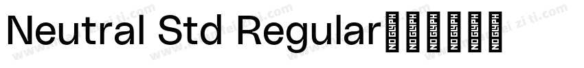 Neutral Std Regular字体转换